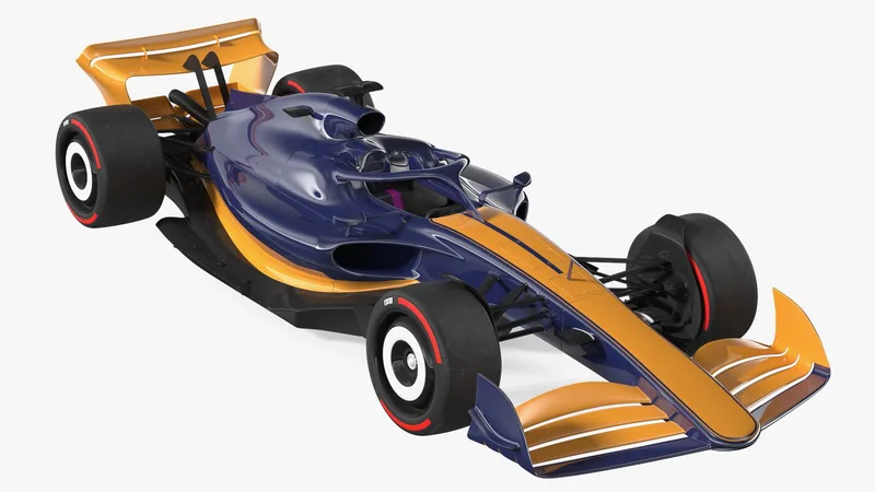 Open Wheel Racing Car 3D model preview
