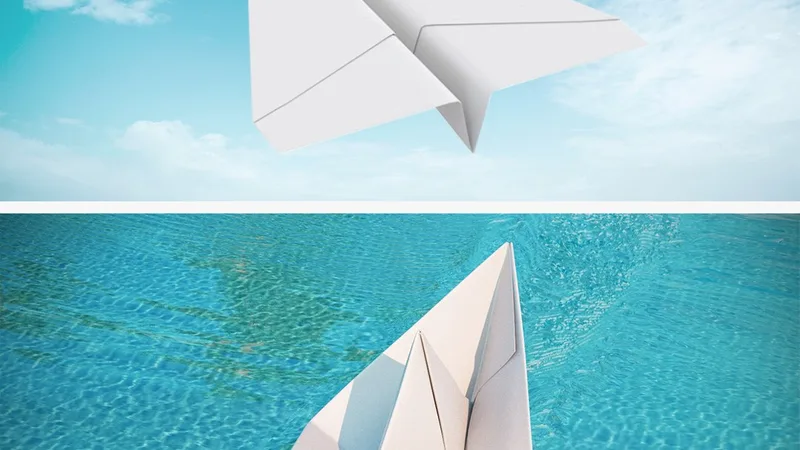 Origami Paper Boat and Plane Collection 3D model preview