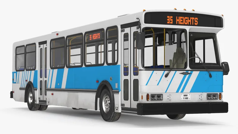 Orion V Transit Bus Simple Interior 3D model preview