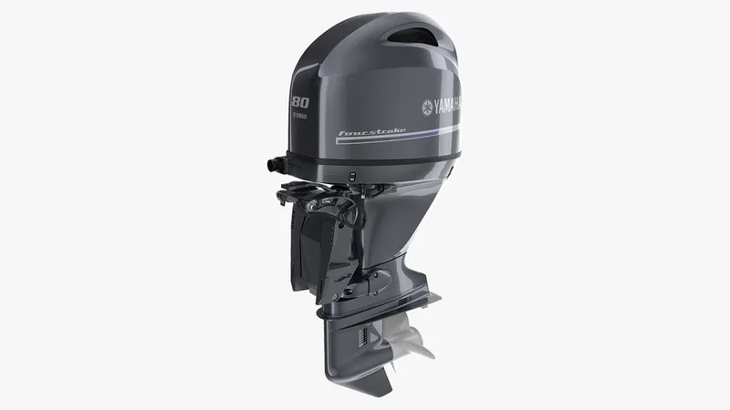 Outboard Boat Engine Yamaha F80 3D Model 3D model preview
