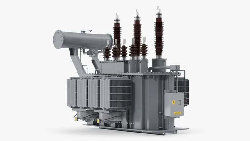Overload Distribution Power Transformer 3D model preview