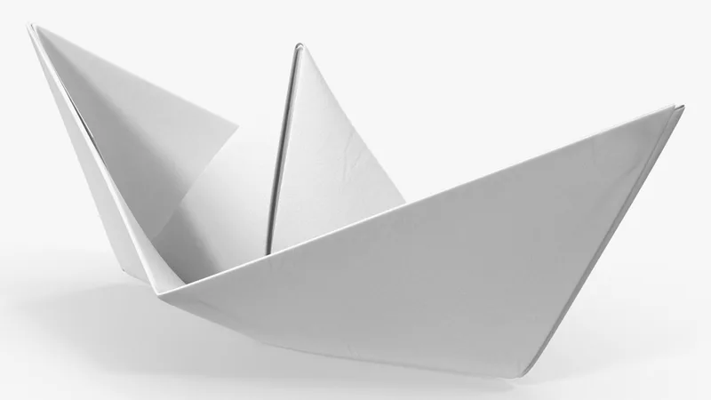 Paper Boat 3D model preview