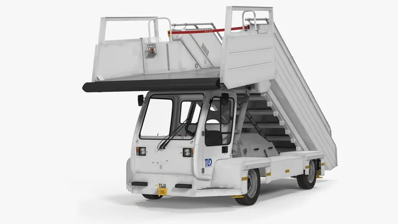 Passenger Steps Car TLD ABS 580 3D model preview