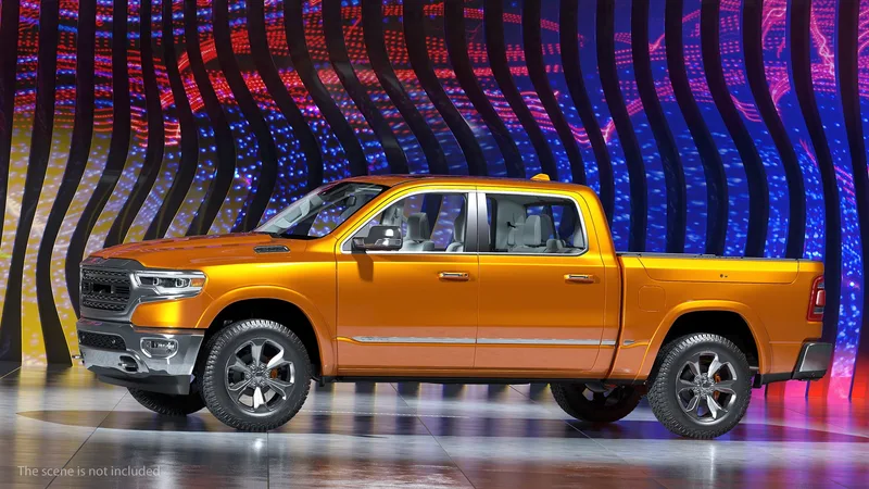 Pickup Truck Generic 3D model preview