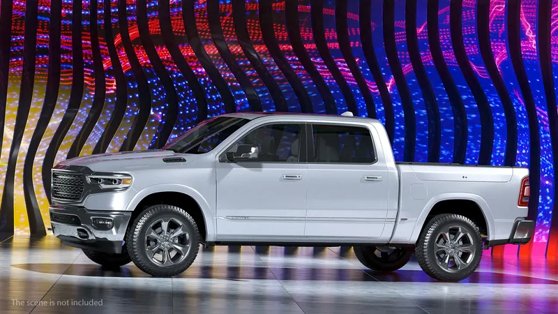 Pickup Truck Generic Simple Interior 3D model preview