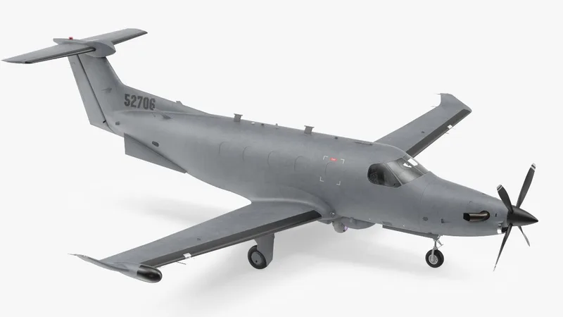 Pilatus U-28A Us Air Force Aircraft 3D model preview