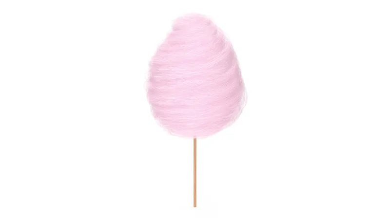 Pink Cotton Candy 3D model preview