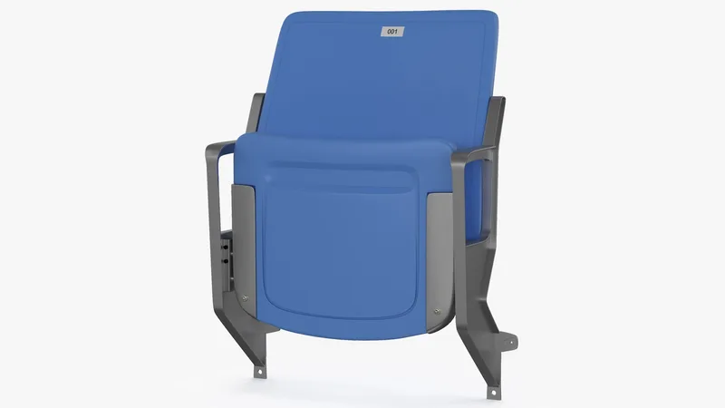 Plastic Stadium Seat Wall Mount 3D model preview