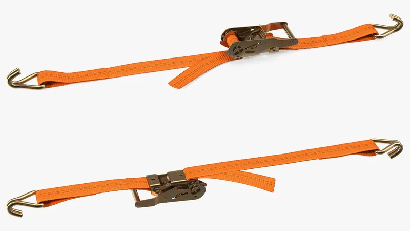 Ratchet Strap Fastened 3D model preview