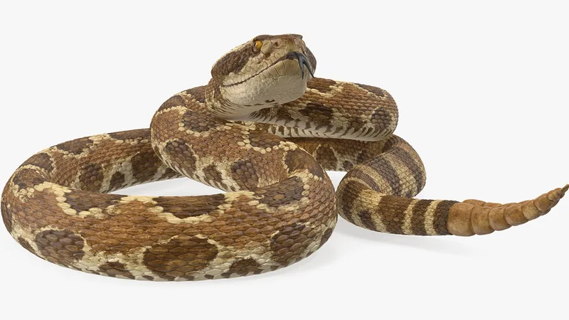 Rattlesnake Rigged for Cinema 4D 3D model preview