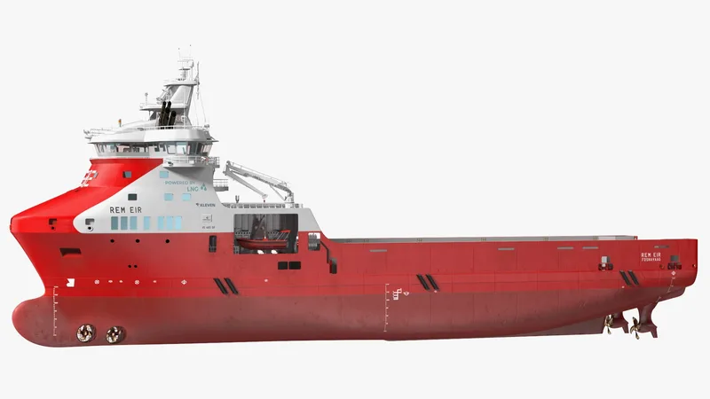 REM EIR Offshore Supply Vessel 3D model preview