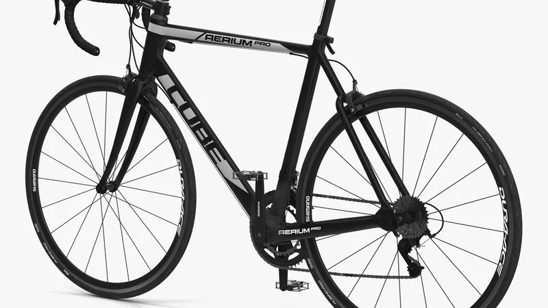 Road Bike Cube 3D model preview