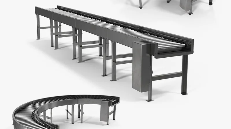 Roller Conveyors Collection 3D model preview