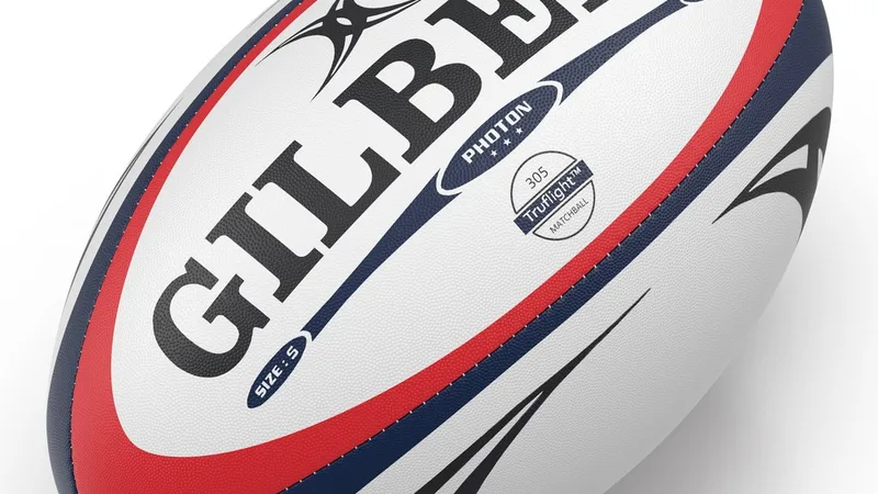 Rugby Ball Gilbert 3D model preview