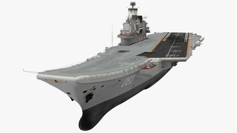 Russian Aircraft Carrier Admiral Kuznetsov 3D model preview