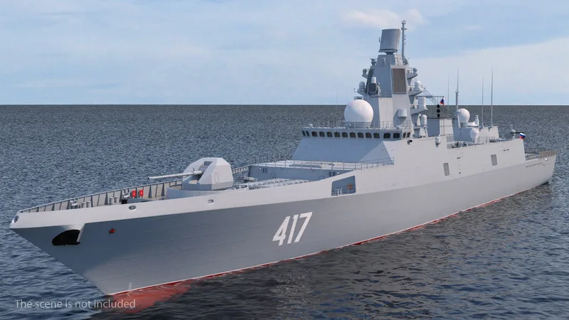 Russian Frigate Admiral Gorshkov 3D model preview