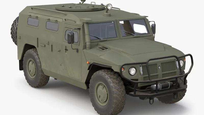 Russian Mobility Vehicle GAZ Tigr M 3D model preview