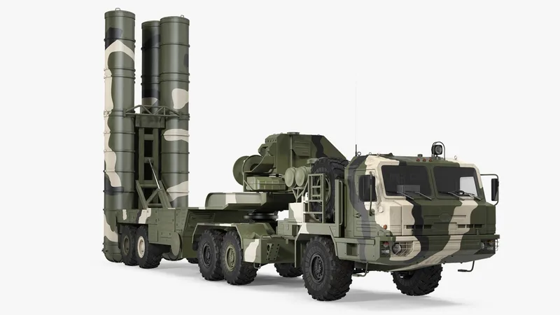 Russian S-400 Triumf Air Defense System Vehicle 3D model preview