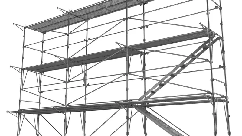 Scaffolding 3D model preview