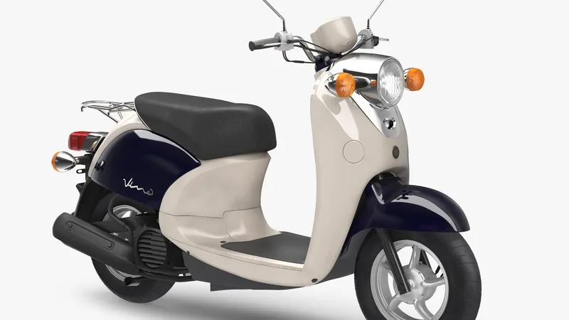 Scooter Motorcycle Yamaha Vino Classic 2017 3D model preview