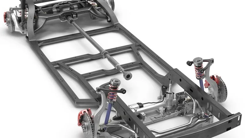 Sedan Chassis Drivetrain 2 3D model preview