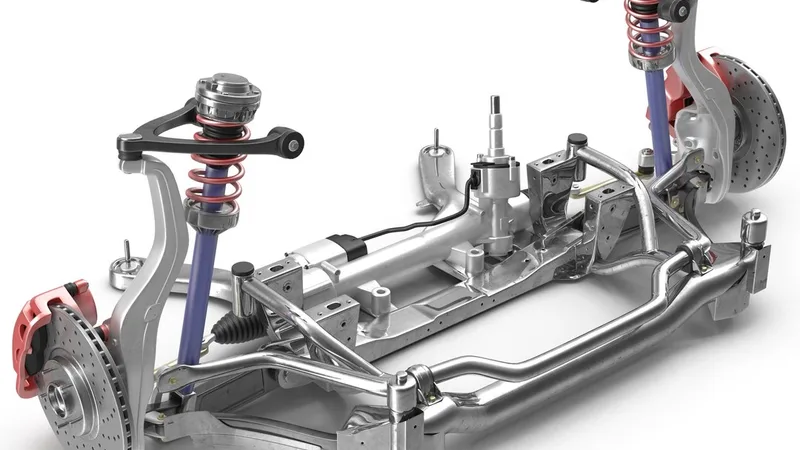 Sedan Front Suspension 2 3D model preview