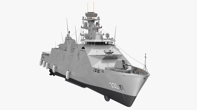 Sigma Class Indonesian Frigate 3D model preview