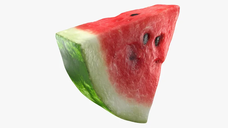 Slice of Watermelon 3D model preview