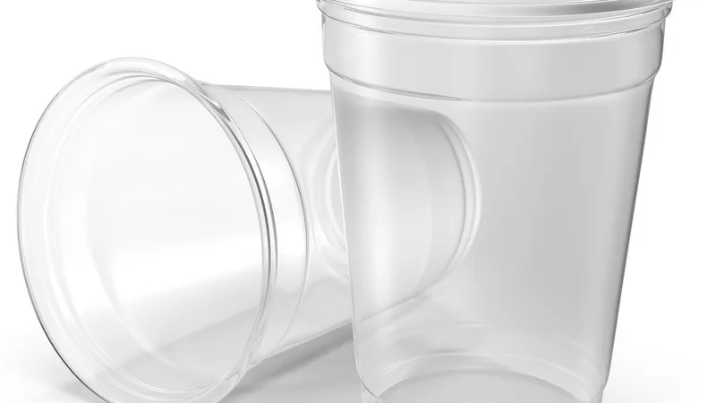 Solo Plastic Clear Cup 3D model preview