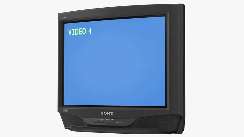 Sony Trinitron KV-27S46 Retro CRT TV 3D model preview
