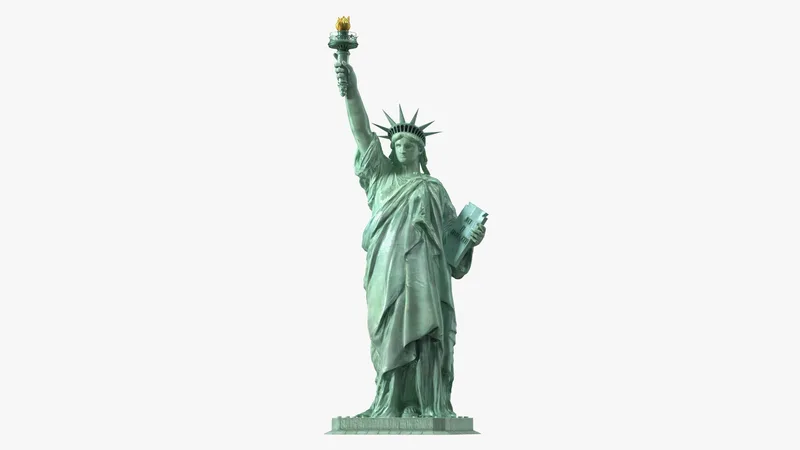 Statue of Liberty without Pedestal 3D model preview