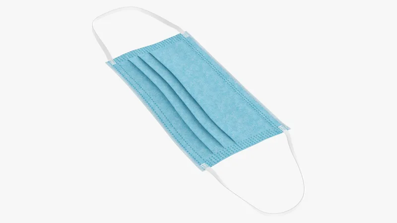 Surgical Face Mask 3D model preview