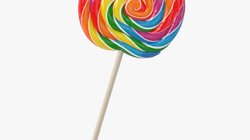 Swirl Lollipop 3D model preview