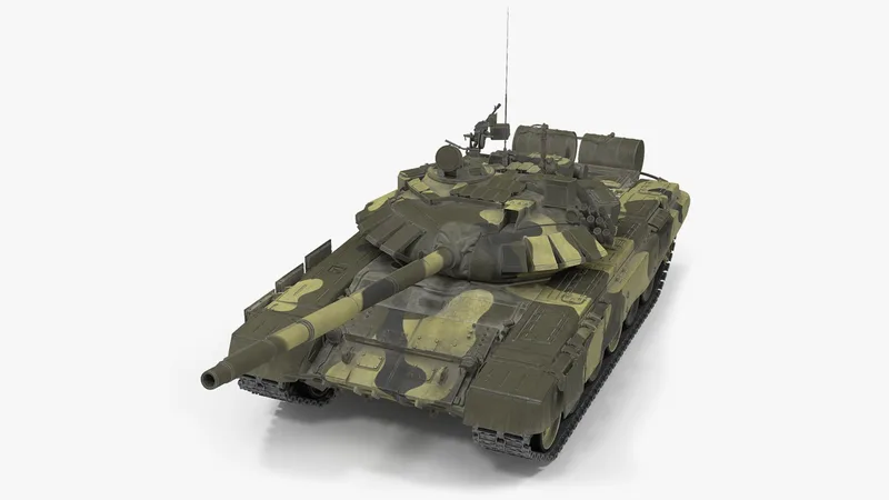 T72 Main Battle Tank Camo 3D model preview