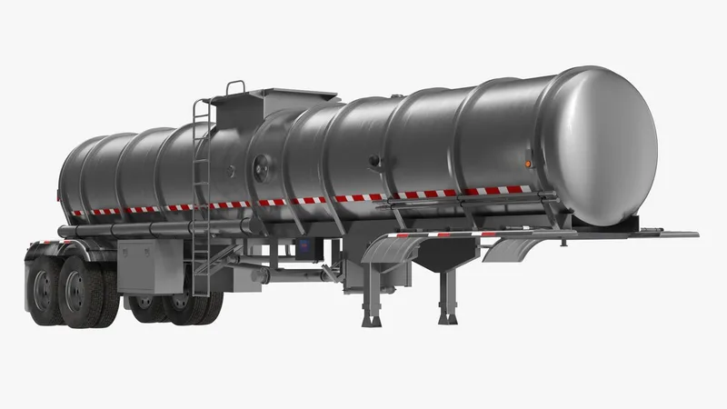 Tanker Trailer 3D model preview