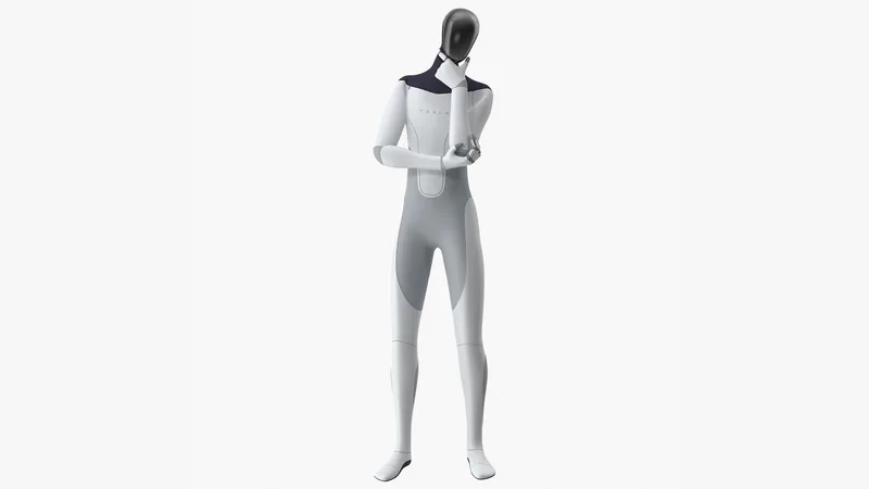 Tesla Bot Rigged 3D model preview
