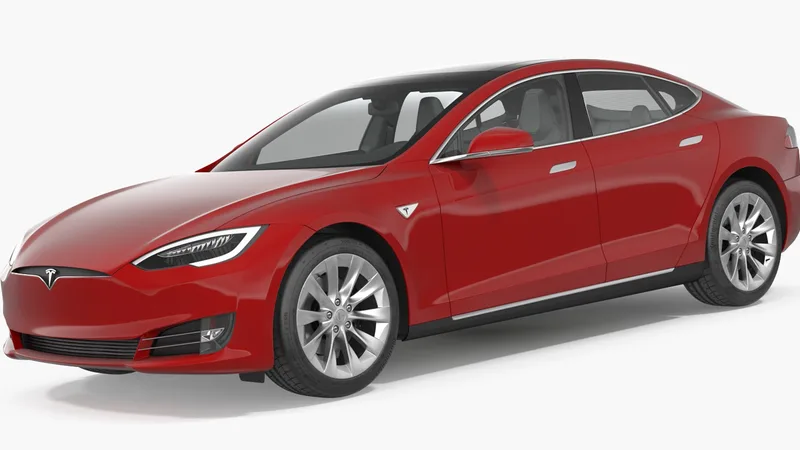 Tesla Model S 100D 2017 3D Model 3D model preview