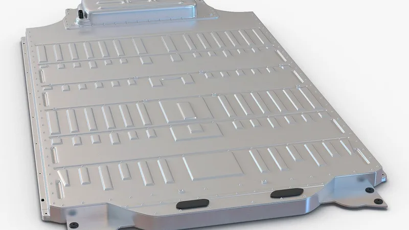 Tesla Model S Battery Pack 3D model preview