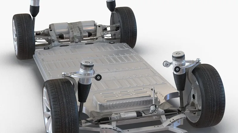 Tesla Model S Chassis 2 3D model preview