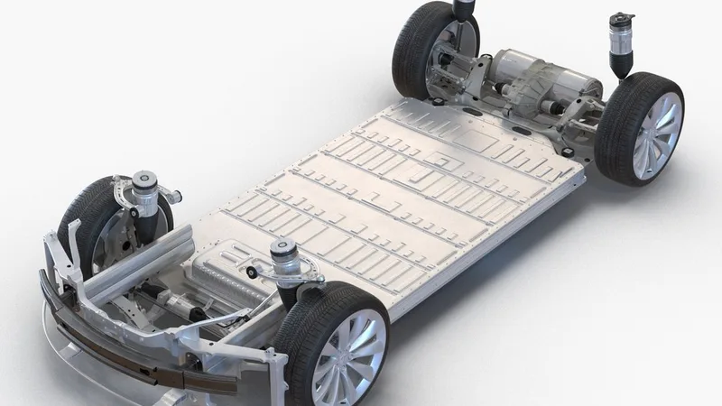 Tesla Model S Chassis 3D model preview
