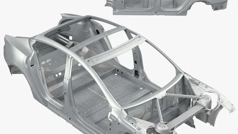 Tesla Model S Frame 3 3D model preview