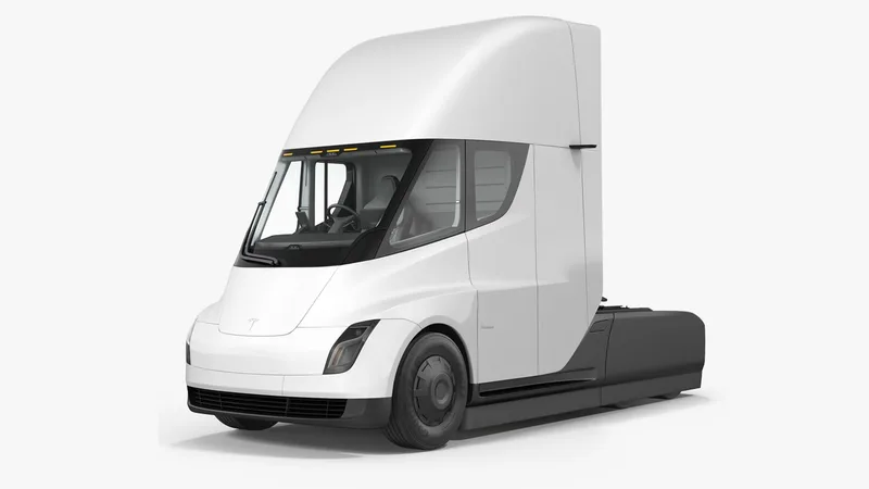 Tesla Semi Truck 3D model preview