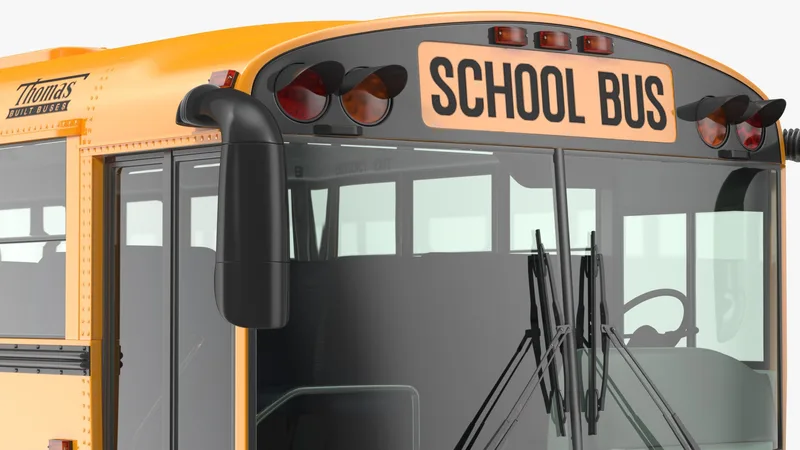 Thomas Saf T Liner School Bus 3D model preview