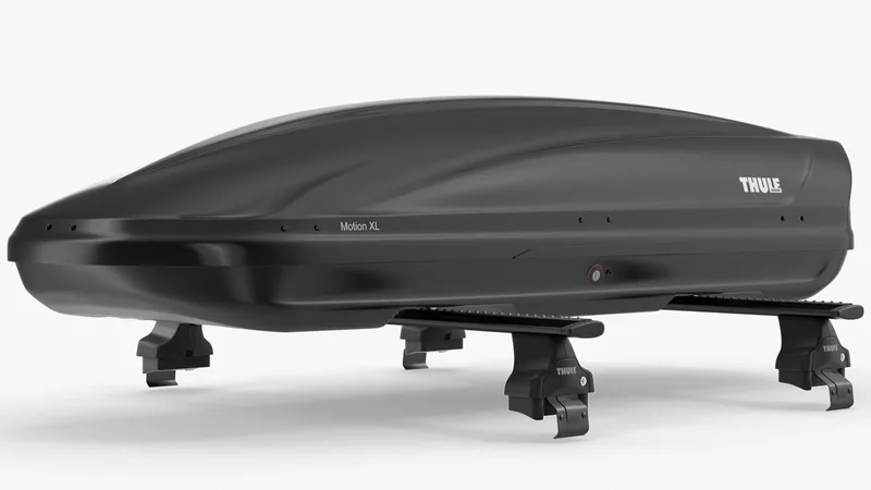 Thule Car Roofbox with Wingbar 3D model preview