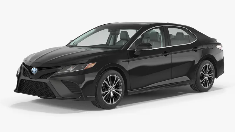 Toyota Camry Full Interior 2018 Rigged 3D model preview
