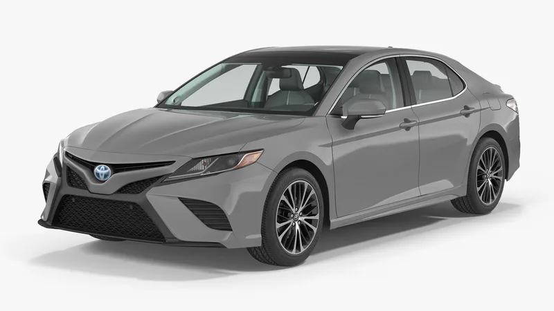 Toyota Camry Simple Interior 3D model preview
