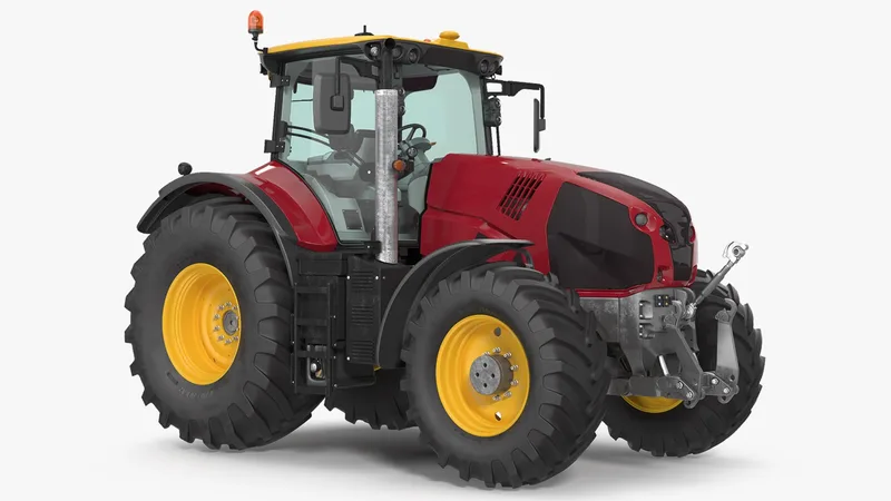 Tractor Generic Detailed Interior Clean 3D model preview