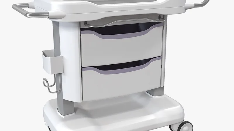 Transparent Hospital Bassinet 3D model preview
