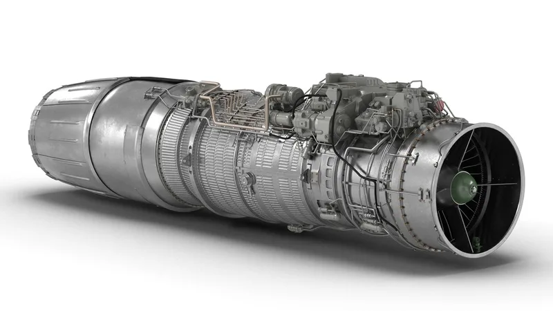 Turbofan Engine Klimov RD-33 3D model preview
