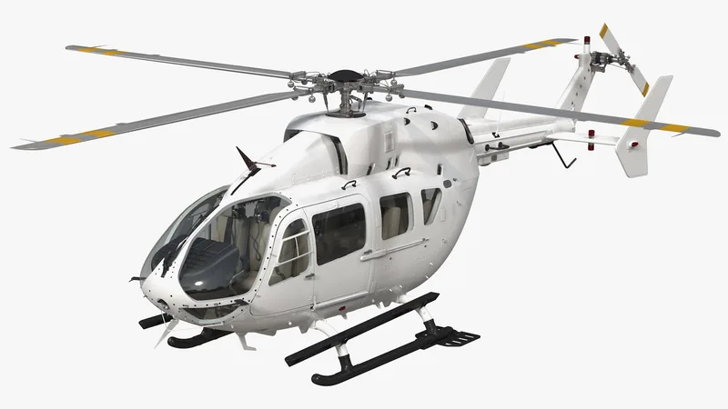 Twin Engine Light Utility Helicopter 3D model preview